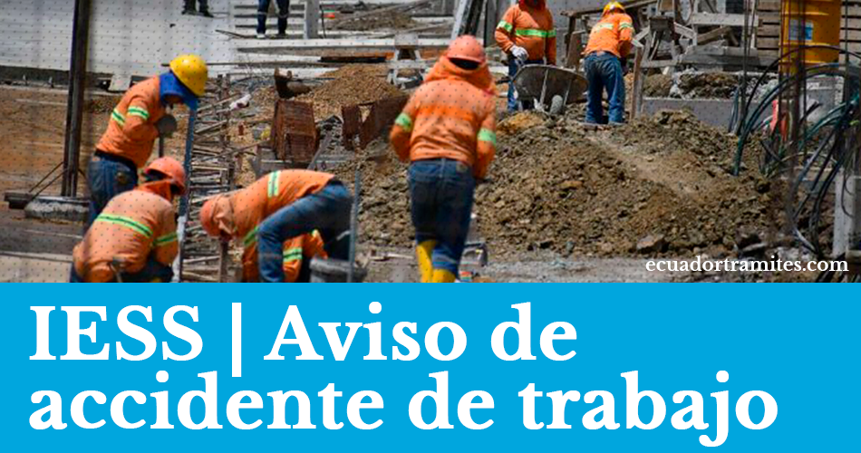formulario de aviso de accidente de trabajo iess riesfgo de trabajo